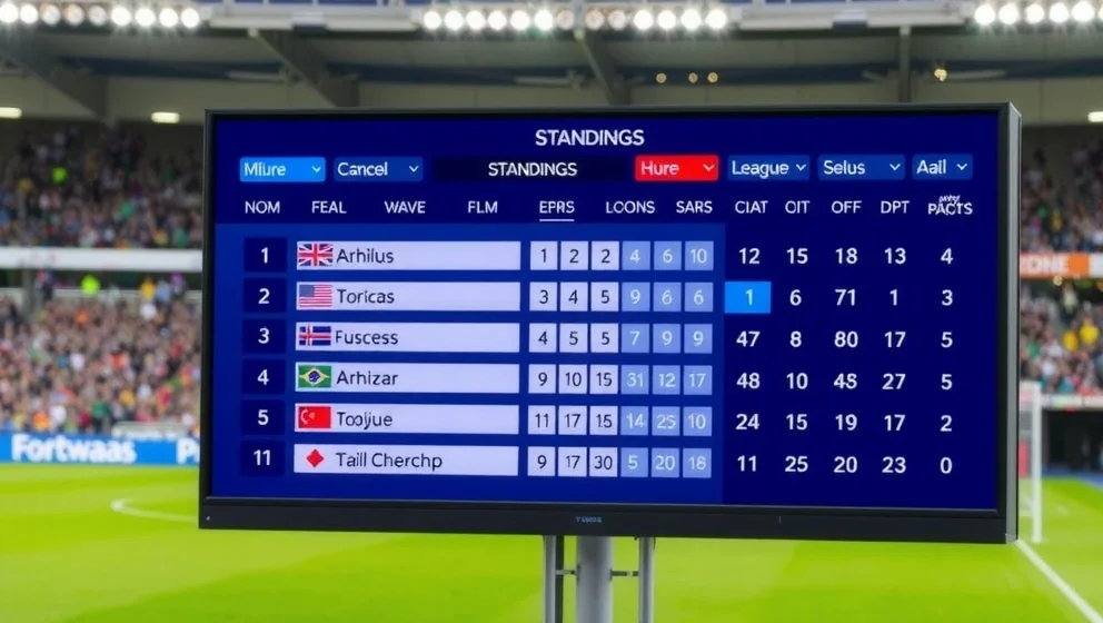 Poängställning i Sandvikens IF fotboll