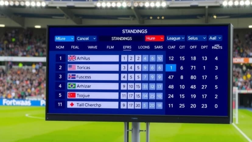 Poängställning i Sandvikens IF fotboll