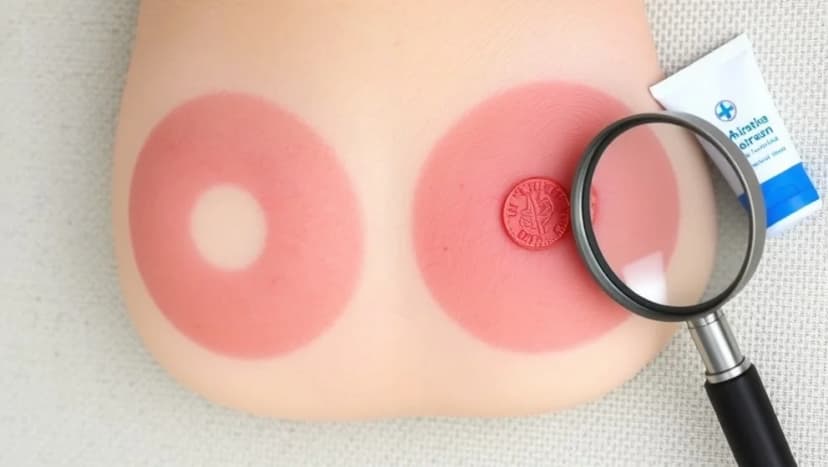 Ringorm liknande utslag från medaljongsjuka